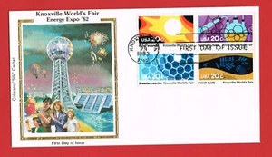 2009-2009 Colorano Silk FDC Cover Knoxville World's Fair Block GET 4 PAY FOR 3 - Picture 1 of 1