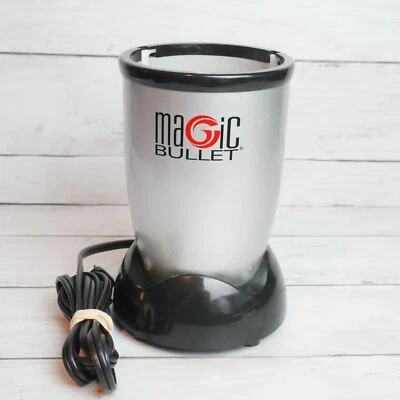 Magic Bullet Model MB1001 Blender Motor Base Only Replacement Silver Black - Image 1 of 4