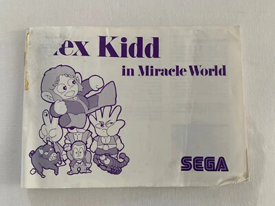 ALEX KIDD IN MIRACLE WORLD. SEGA MASTERSYSTEM INSTRUCTION BOOKLET.  - Image 1 of 4