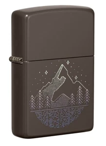 Zippo 49633 Mountain Design Brown Windproof Lighter - Picture 1 of 1
