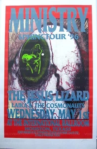 Ministry Konzert Poster Houston 1996 - Bild 1 von 4