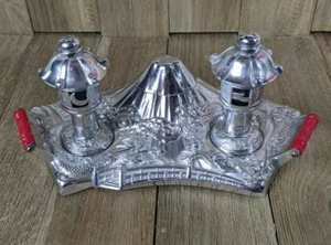 Vintage Mount Fuji Dragon Pagoda Salt & Pepper Condiment Tray - Picture 1 of 12
