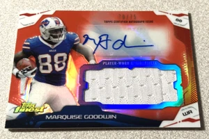 2014 Topps Finest Red Rifrattore Auto #AJR-MG Marquise Goodwin Bills /75 - Foto 1 di 2