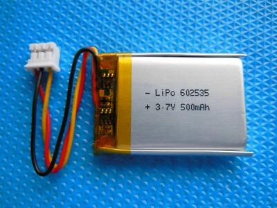 Akku Lipo 500 - 800 - 1200mAh 3.7V Stecker PH 2.0 3 Pin - Bild 1 von 3