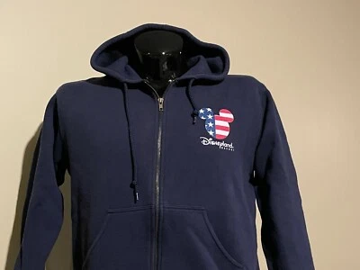 De colección DISNEYLAND Mickey Mouse Sudadera con Capucha Cremallera Sudadera WALT DISNEY Mediana DLR Foto 1 de 4