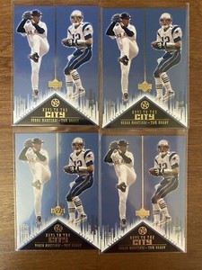 (1) 2002 Upper Deck UD Superstars Tom Brady Pedro Martinez K5 Keys to the City