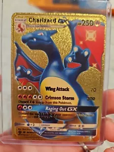 Charizard GX Premium Gold Foil Fan Art Textured Collector Pokemon SV49 SV94 - Bild 1 von 4