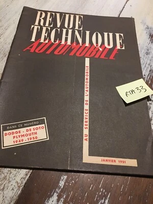 Revisione Tecnica Automobile Dodge Soto Plymouth 49/50 1951 RTA - Immagine 1 di 4