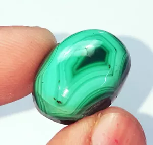 100% Natural Malachite 21.40 Cts Certified Loose Gemstone With Free Gift - Picture 1 of 5