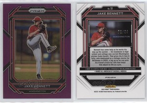 2023 Panini Prizm Purple Prizm /99 Jake Bennett #51