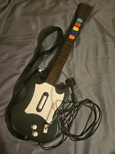 Playstation 2 Guitar Hero PS2 Gibson Red Octane Controller Cablato PSLGH Nero - Foto 1 di 8