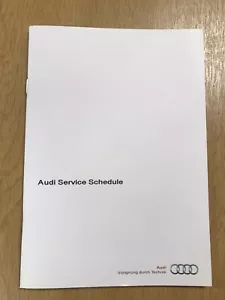 AUDI SERVICE BOOK GENUINE BRAND NEW NOT DUPLICATE COVERS A4 Q3 TT TTS 2011-2020 - Picture 1 of 12