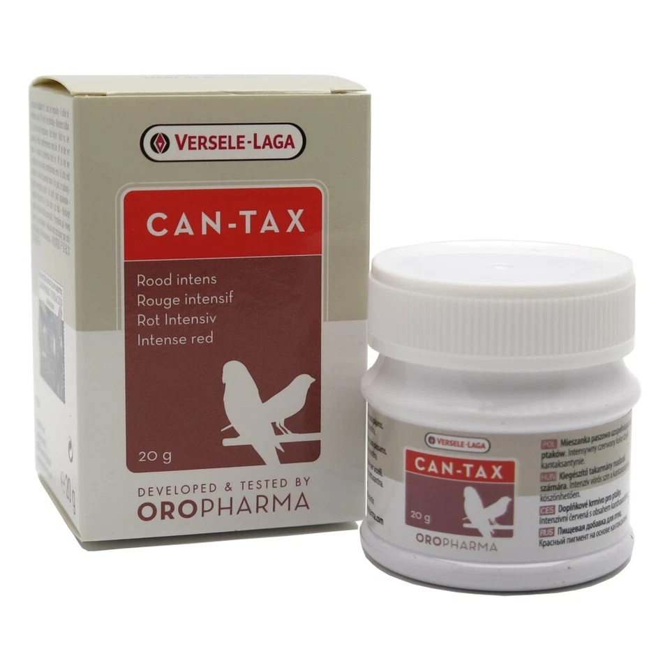 VERSELE-LAGA Oropharma Can-tax - Rot Intensiv - 20g - Rotfärbung bei Kanarienvögeln