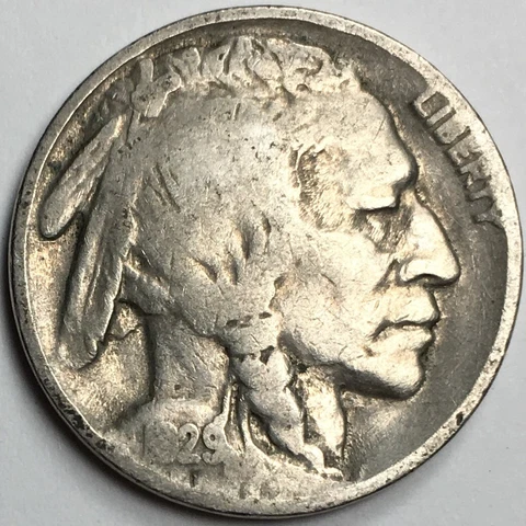 1929 United States Buffalo Nickel - (G/VG) KM#134 - BN29PG Cover