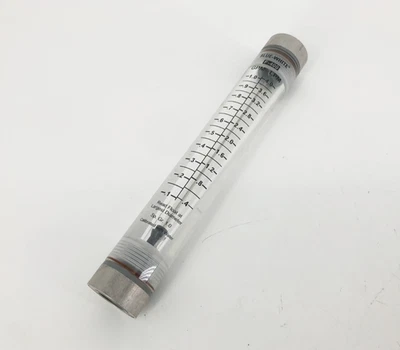 New Blue-White F-400 Acrylic Inline Flowmeter 0-1GPM 1/2" FNPT - No Box - Image 1 of 4