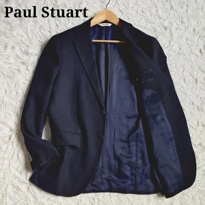 Paul Stuart Wool Tailored Jacket Black Stuart's Traveler Line Stretch Size 48 - Picture 1 of 24