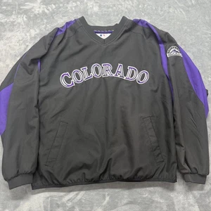 MLB Colorado Rockies Windbreaker Pullover Original Merchandise Majestic Large - Bild 1 von 9