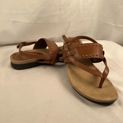 Sandalias de cuero para mujer Lauren Ralph Lauren Ladee talla 9B **SE AJUSTAN A LA TALLA 8** Foto 1 de 4