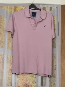 Crew company clothing short sleeve polo shirt - salmon pink - Size X large - VGC - Picture 1 of 1