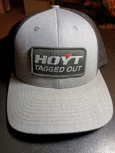 Hoyt Archery Snapback Trucker Hat Gray One Size Adjustable 6 Panel Mesh Back - Picture 1 of 6