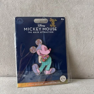 Prendedor Disney Mickey Mouse atracción principal 4/12 It's A Small World LR 50th WDW NUEVO - Imagen 1 de 3
