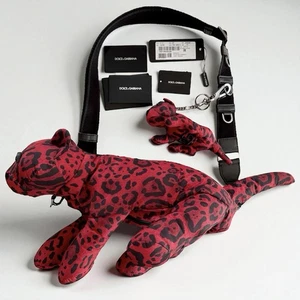 Dolce & Gabbana Schultertasche Leopard Animal rot/schwarz mit Staubbeutel unbenutzt W7 - Bild 1 von 10
