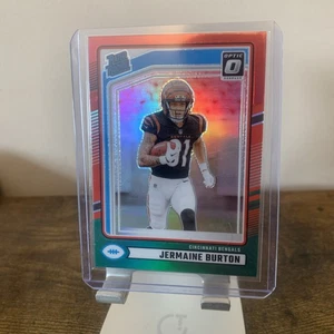 2024 Donruss Jermaine Burton Rated Rookie Red & Green Prizm Optic Preview #368 - Bild 1 von 6