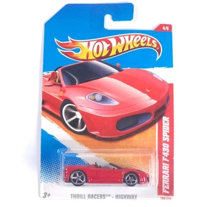Hot Wheels Thrill Racers - Highway 4/6 Ferrari F430 Spider Red T9897 190/244 - Picture 1 of 3