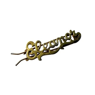 Vintage Brass Women's Hair Barrette Eleanor Hair Clip 70s 80s Accessory - Image 1 of 4