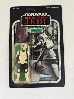 Juguete Kenner Star Wars El Retorno del Jedi Motociclista Scout 1983 Sin perforar Foto 1 de 4