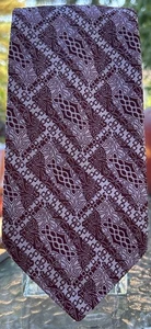 Vintage Towncraft Paisley Maroon and Gray Extra Wide Neck Tie - Picture 1 of 3