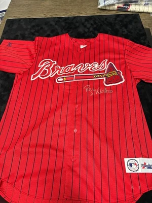 Camiseta firmada por Ryan Klesko de los Atlanta Braves JSA Foto 1 de 2