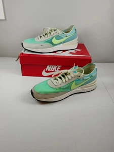 Nike Waffle One Damenschuhe gebleicht Aqua Lime Glow Größe 12 DC2533-401 mit Karton - Bild 1 von 16