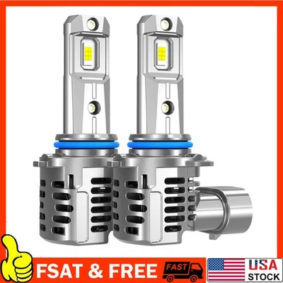 Pair 9005 HB3 LED Headlight Super Bright Bulbs Kit HIGH/LOW Beam 6500K White B Foto 1 de 4