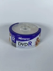Memorex DVD-RW 25 Pack 4X / 4.7GB / 120 Min Rewritable Disc New Sealed Pkg - Picture 1 of 5
