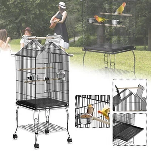 Vogelkäfig Vogelgehäuse Käfig Papageienkäfig Vogelvoliere Papageien mit Ständer - Bild 1 von 14