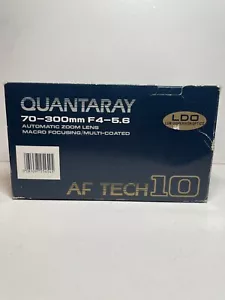 Quantaray Tech10 AF 70-300mm f4-5.6 Zoom Lens Minolta AF Mt New Yashikor Lenses - Picture 1 of 7