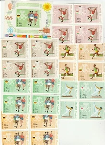 4er Blocks mit Block Sport Ajman Manama postfrisch 45 hoher Katalogwert - Picture 1 of 4