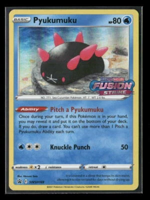Near Mint or Better SWSH169 Pyukumuku SWSH: Sword & Shield Promo Cards - Image 1 of 2
