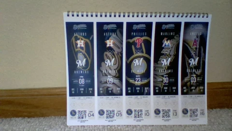 Milwaukee Brewers 2016  Season Tickets Still In Booklet New Souviner Near Mint Cover