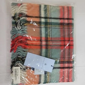 Begg & Co Scarf Plaid Red and Green - Picture 1 of 3