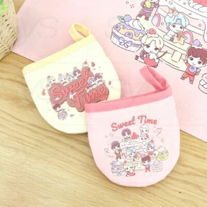 BTS TinyTAN Official Authentic Goods Sweet Time Kitchen Gloves + Tracking Number - Picture 1 of 6