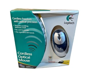 NEW 930616-0403, Logitech Cordless Optical Mouse PS2 or USB for PC/ MAC Compute - Picture 1 of 5