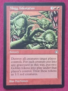 Magic The Gathering STRONGHOLD MOGG INFESTATION red card MTG - Picture 1 of 2