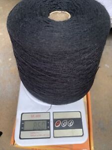 wool / acrylic blend yarn cone  in black
