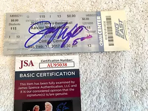 Jay Wright (Villanova) signiertes 500-Gewinn-Ticket - JSA authentifiziert #AU95038 - Bild 1 von 2