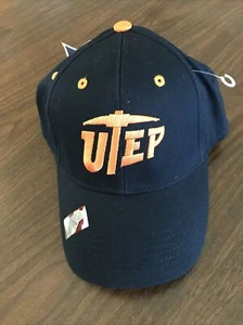 UTEP NCAA Adjustable Navy/Orange Cap/Hat New With Tags - Picture 1 of 6