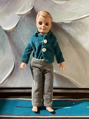 Muñeca Bob Boy Adolescente Uneeda Años 50 Novio de Suzette con Ropa Original 10.5" Foto 1 de 4