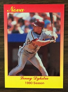 1990 Star Company LEN DYKSTRA Limited Edition NOVA SET #/500 sets Printed 