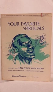 Your Favorite Spirituals Sheet Music Songbook Voice Piano Guitar+ Shawnee Press - Picture 1 of 19